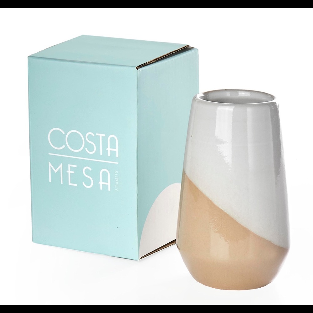 Costa Mesa Supply Isla Two-Tone Decorative Vase